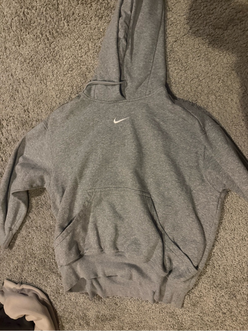 Nike Gray Pullover Hoodie Sweatshirt